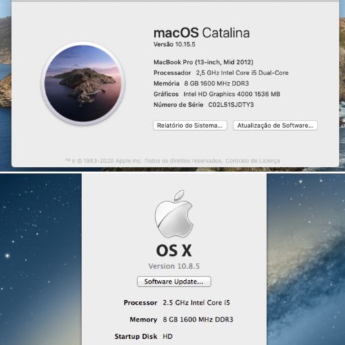 mac os versions for 2012