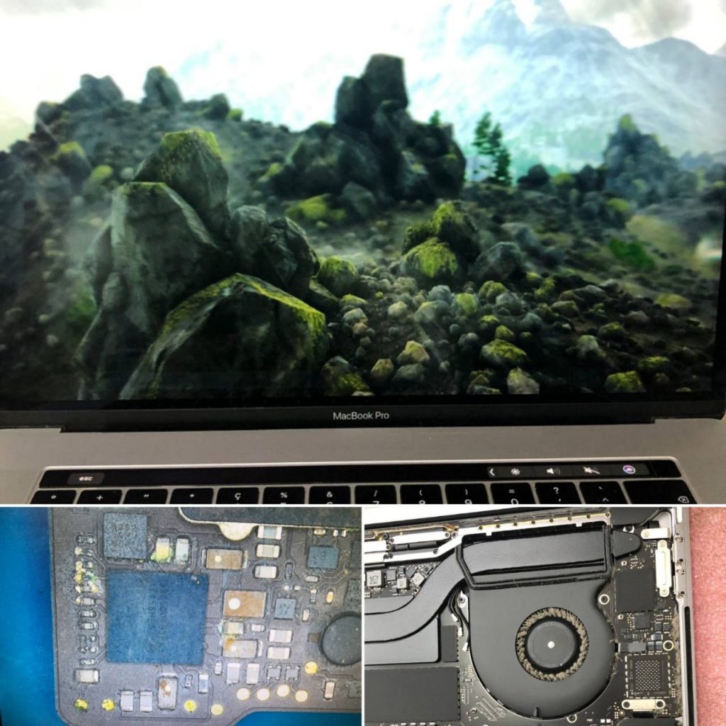 MacBook Pro (15-inch, 2018 – A1990) – reparo de placa lógica – Pratik